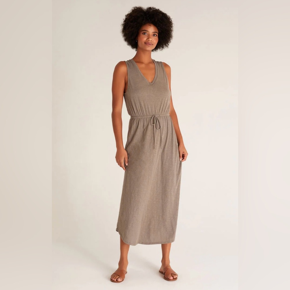 Z Supply Maxi Dress - Moss Green - Size L